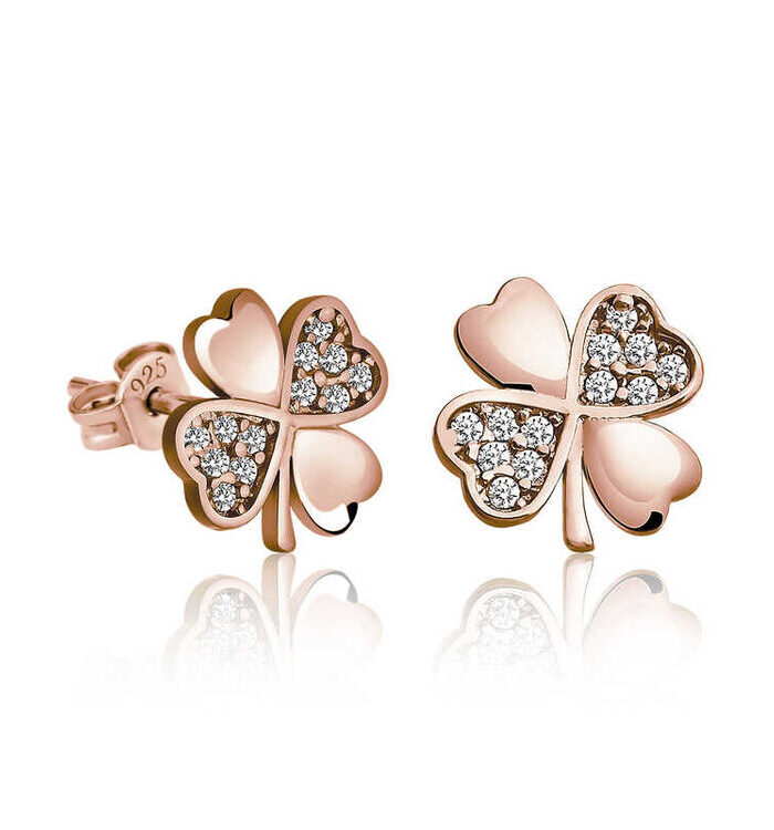 Silver Clover Earring