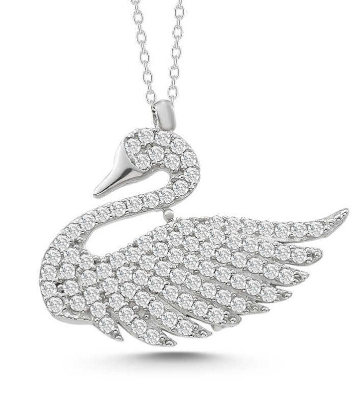 Silver Swan Necklace
