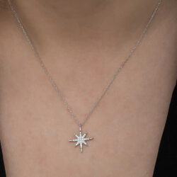 Silver North Star Women’s Necklace - Image 4
