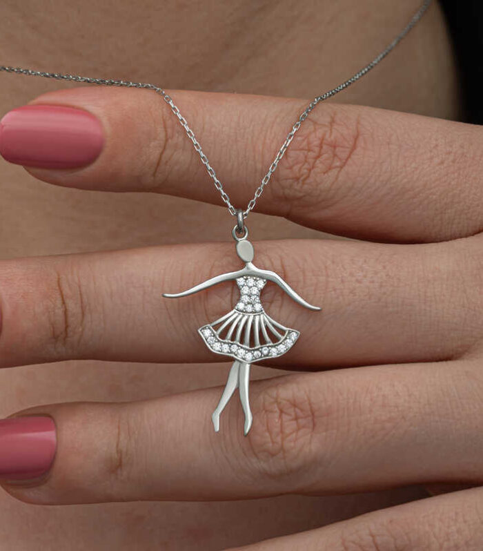 Silver Ballerina Necklace