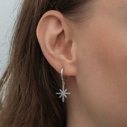 Silver Clover Women’s Earrings - Image 2