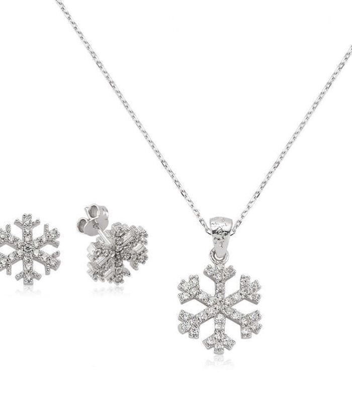 Silver Snowflake Set