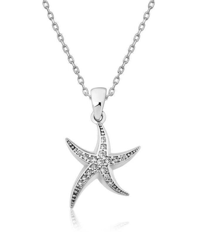 Silver Starfish Necklace