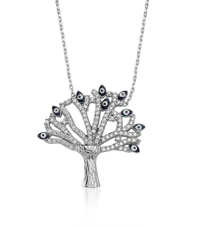 Silver Wish Tree Necklace